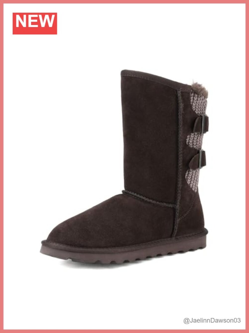 Mid Calf Winter Snow Boots Faux Fur Lined